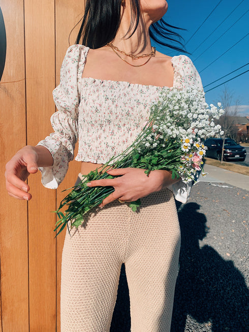 Paris Girl Floral Top *RESTOCKED*